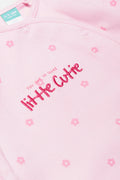 Flower Babygrow With Toy Pink (1)