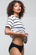 3 Pack Cotton Blend Bikini Panties Grey (2)