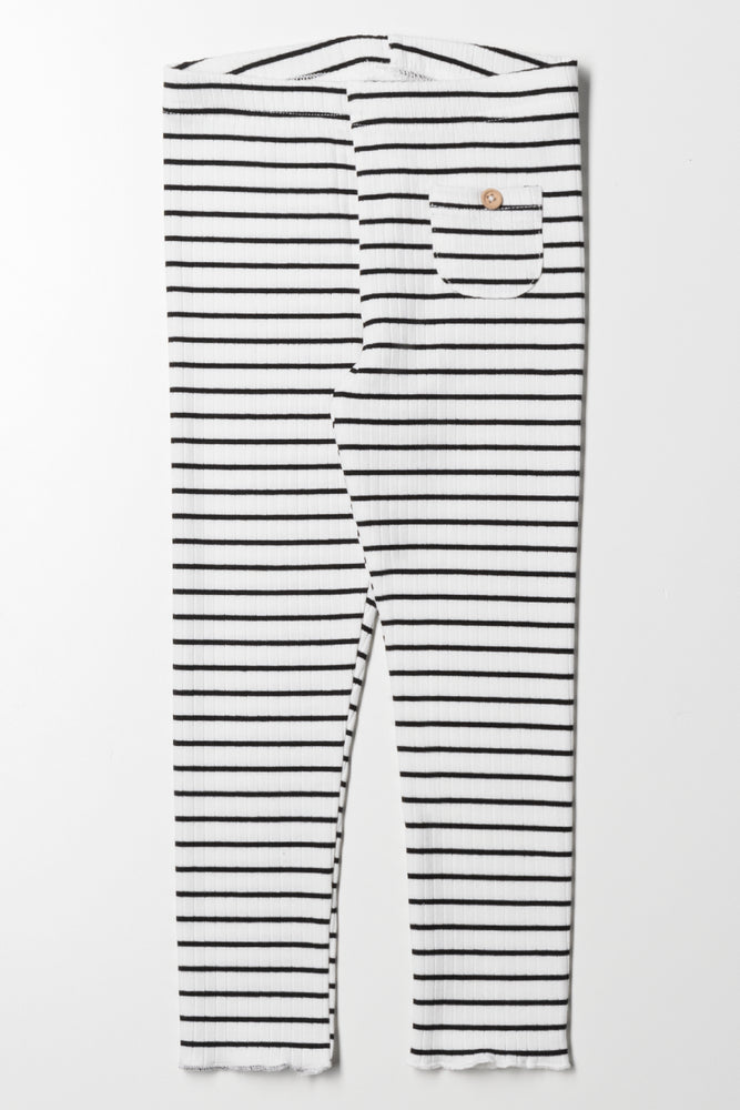 Stripe Leggings Blue