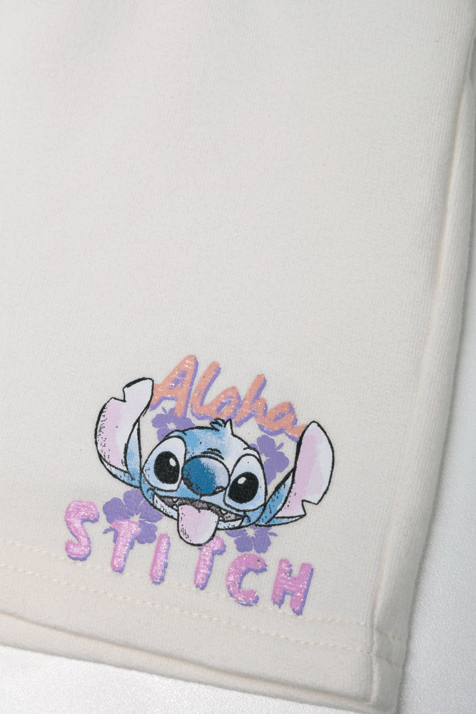 Stitch Short And Top Set White (2)