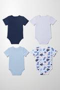 4 Pack Short Sleeve Bodyvest Blue (5)
