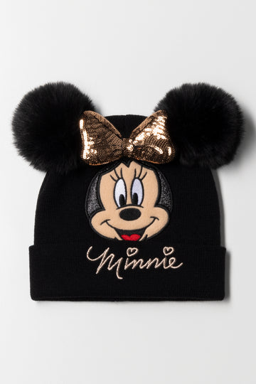 Minnie Mouse Beanie Black