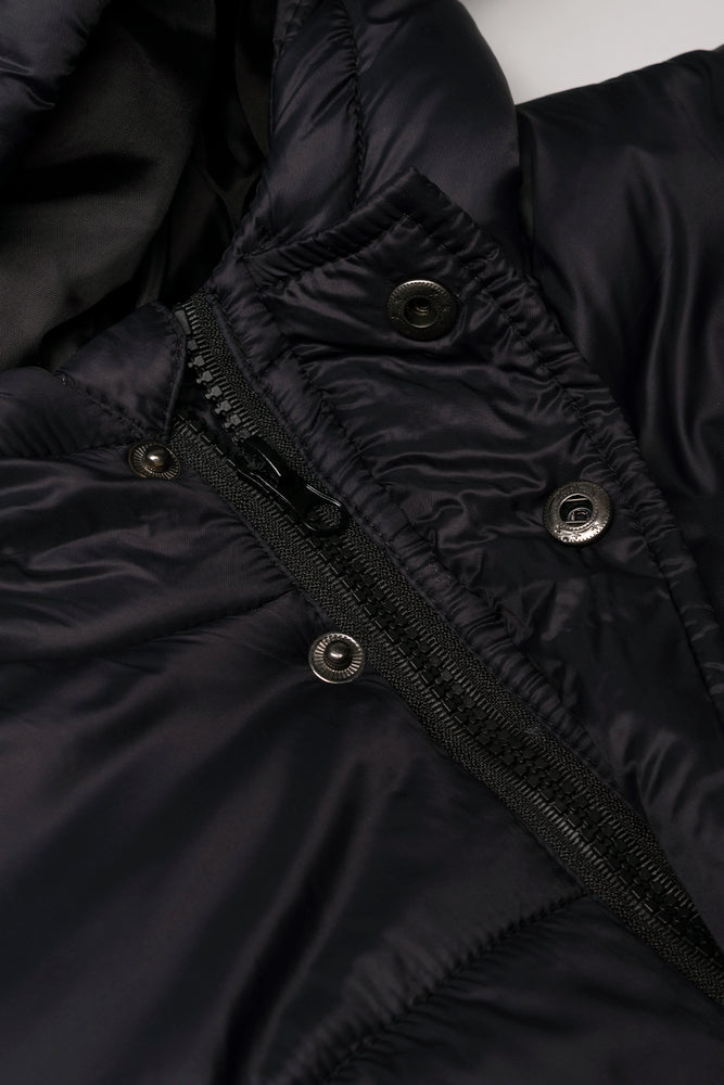Hooded Puffer Jacket Black