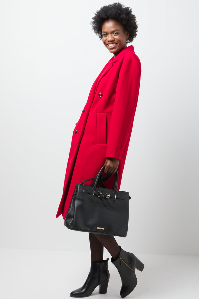 Double Breasted Coat Red (1)