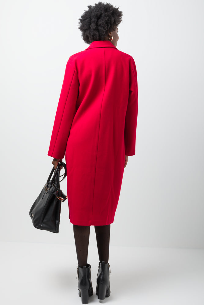 Double Breasted Coat Red (2)