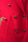 Double Breasted Coat Red (3)