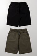 2 Pack Shorts Black And Dark Green
