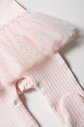 Rib Occasion Babygrow Pink (2)
