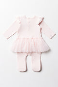 Rib Occasion Babygrow Pink (4)