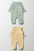 2Pack Plsuh Babygrow Yellow (5)