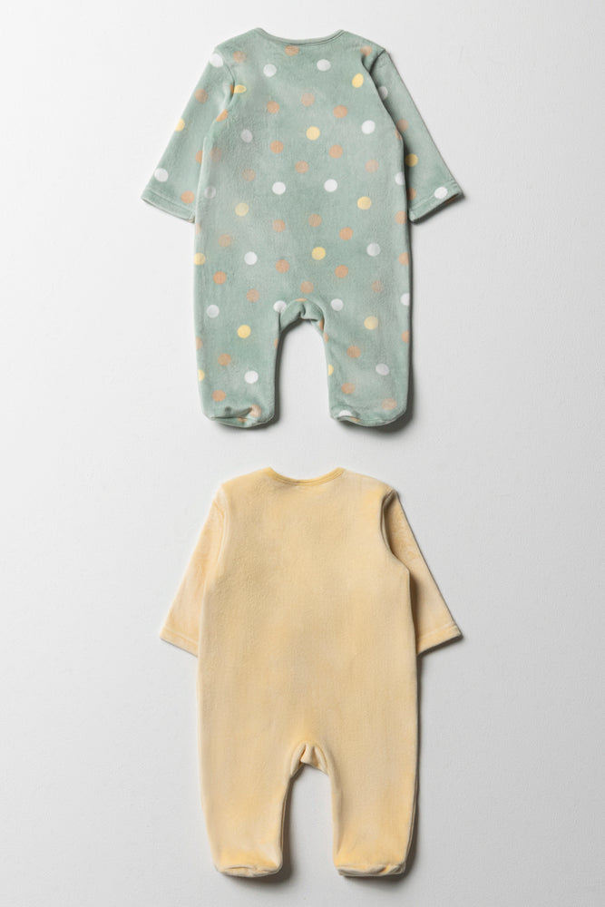 2Pack Plsuh Babygrow Yellow (5)