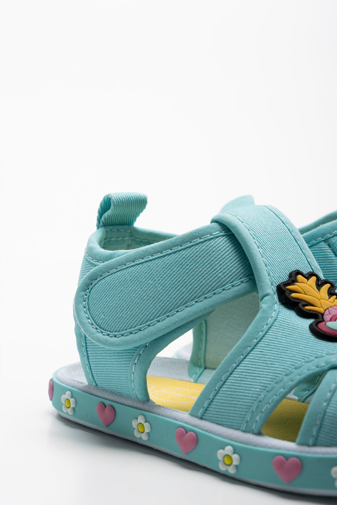 Pineapple Closed Foxing Sandal Aqua (3)