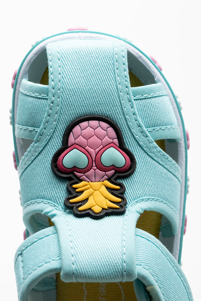 Pineapple Closed Foxing Sandal Aqua (4)