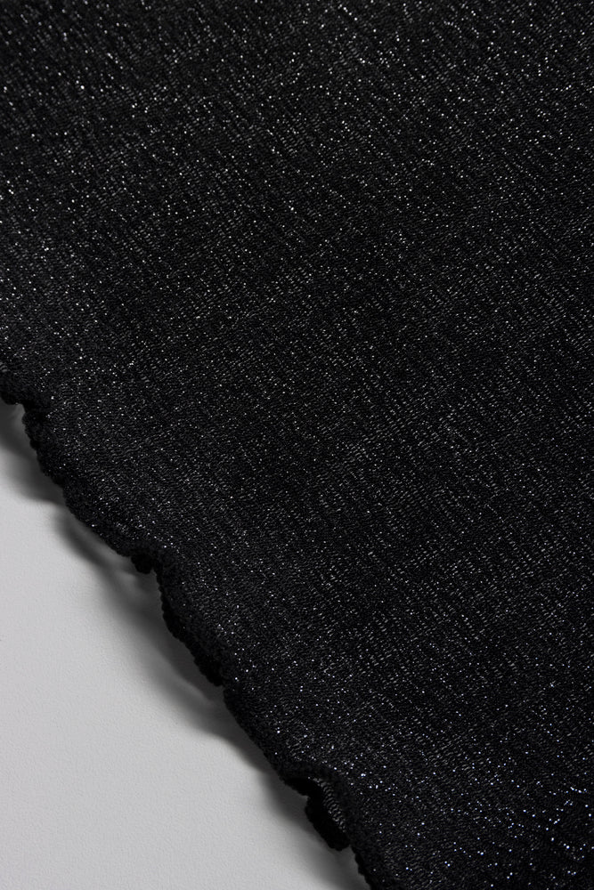 Mesh Swim Coverup Skirt Black (1)