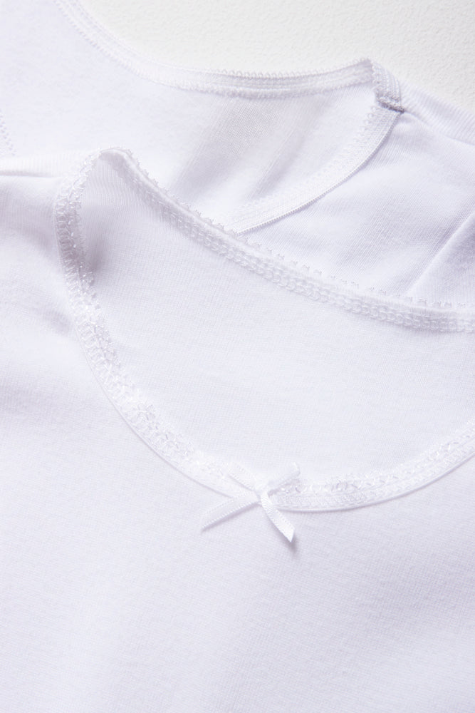 2 Pack Long Sleeve Vests White (1)