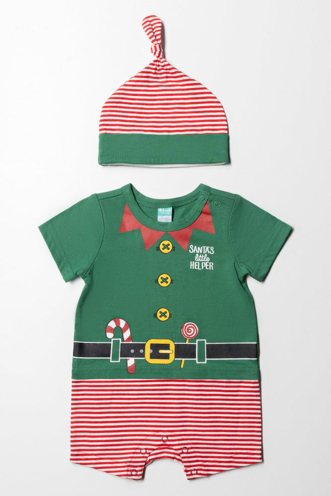 Christmas Grown On Sleeve Romper