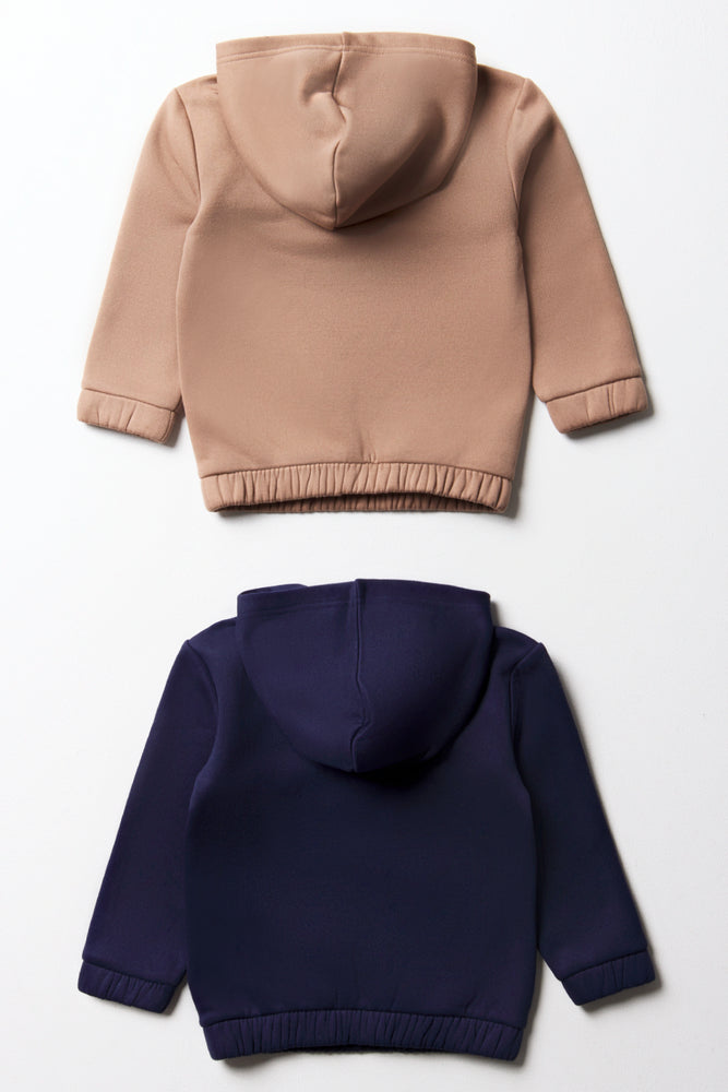 2 Pack Hoodies Navy & Natural (3)
