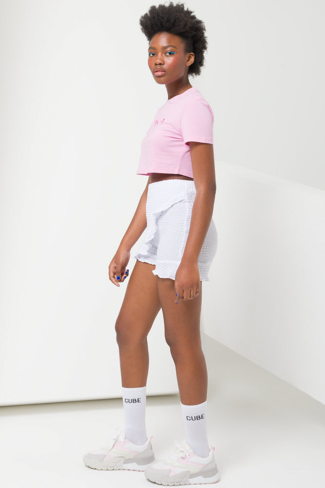 Crop Top With Graphic Mid Pink (1)