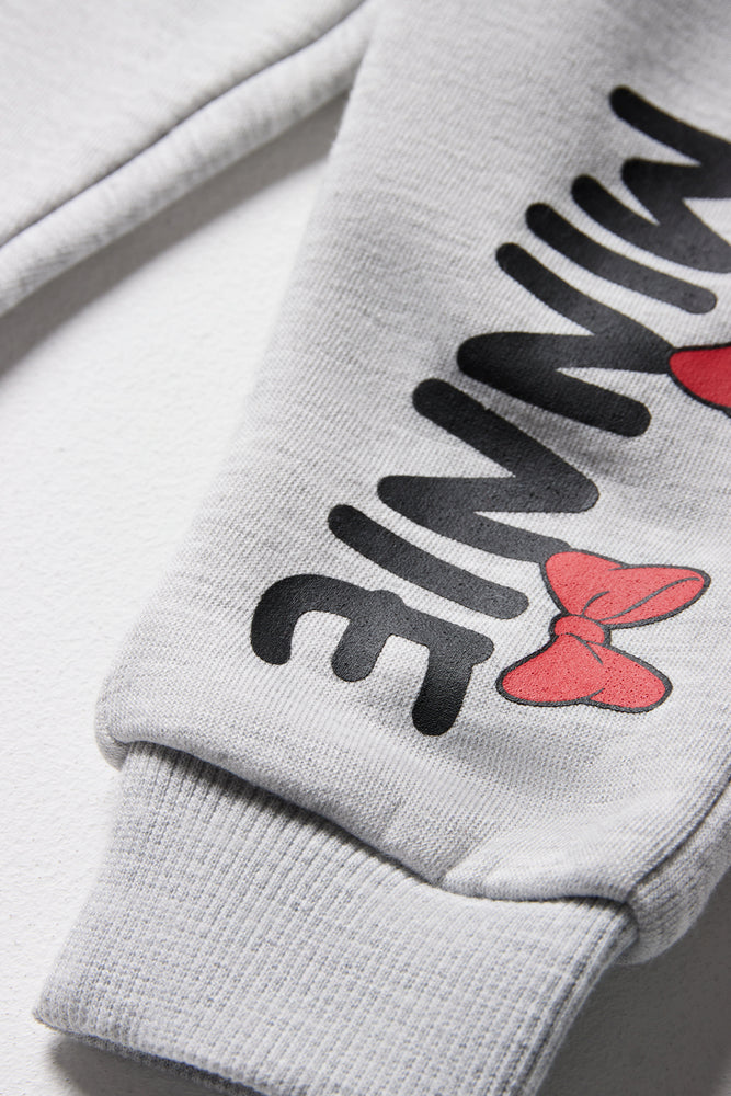 Minnie Mouse Zip Through Tracksuit Grey (2)