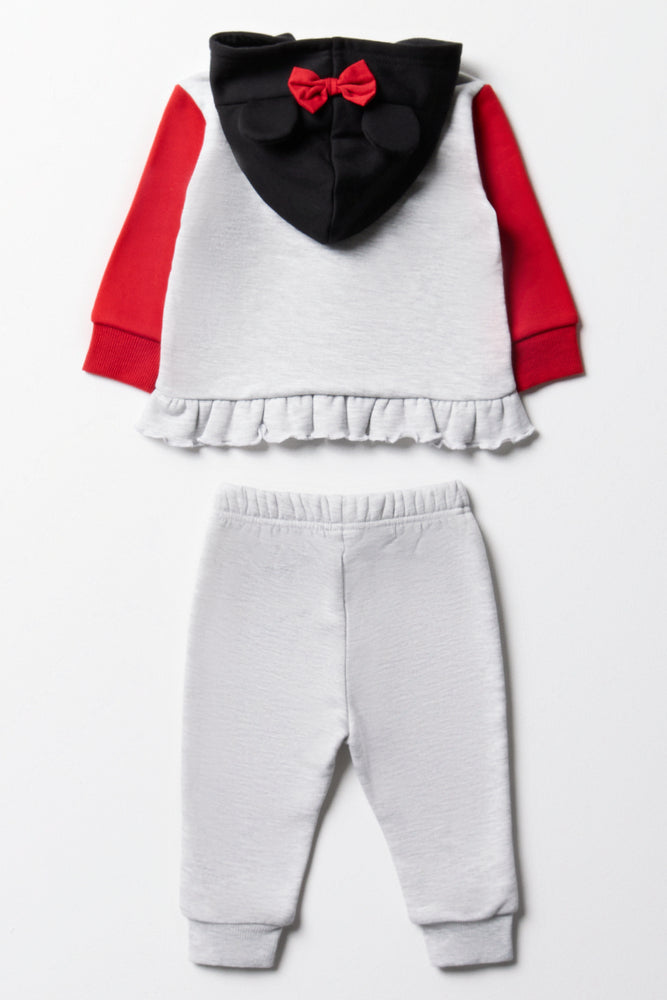 Minnie Mouse Zip Through Tracksuit Grey (3)