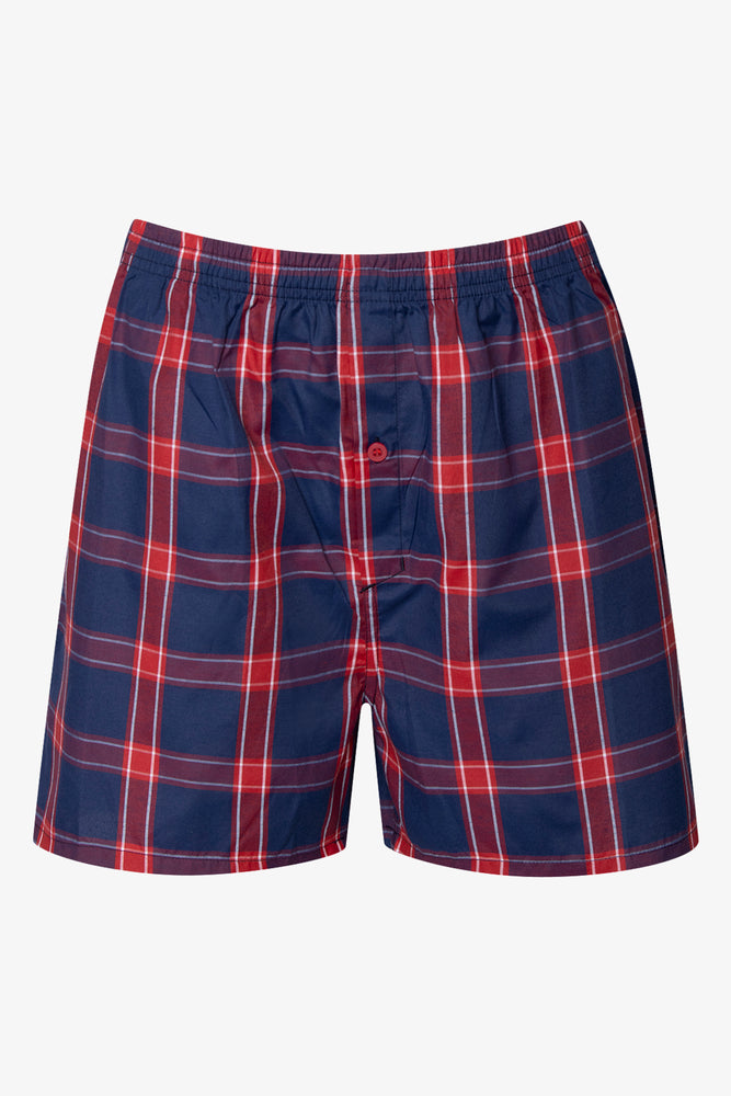 3 Pack Check Boxers Red