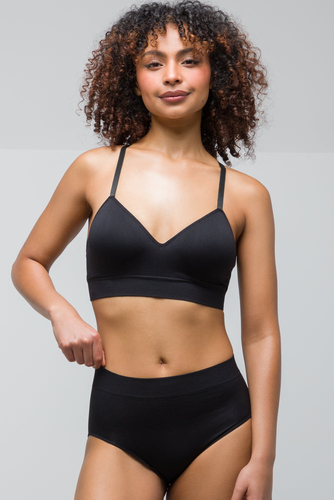 3 Pack Seamfree Brief Black