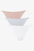 3 Pack Strappy Thongs Grey & Natural (1)