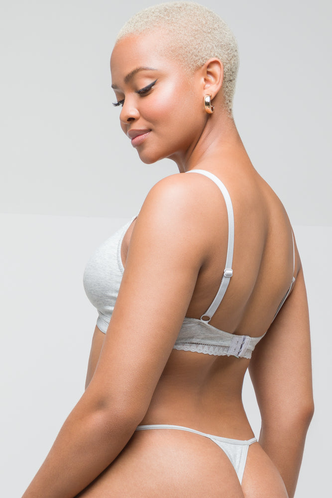 3 Pack Strappy Thongs Grey & Natural (3)