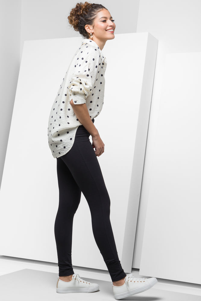 Wide Waist Leggings Black (1)