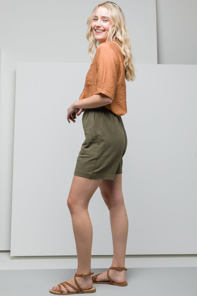 Pull On Shorts Green (2)
