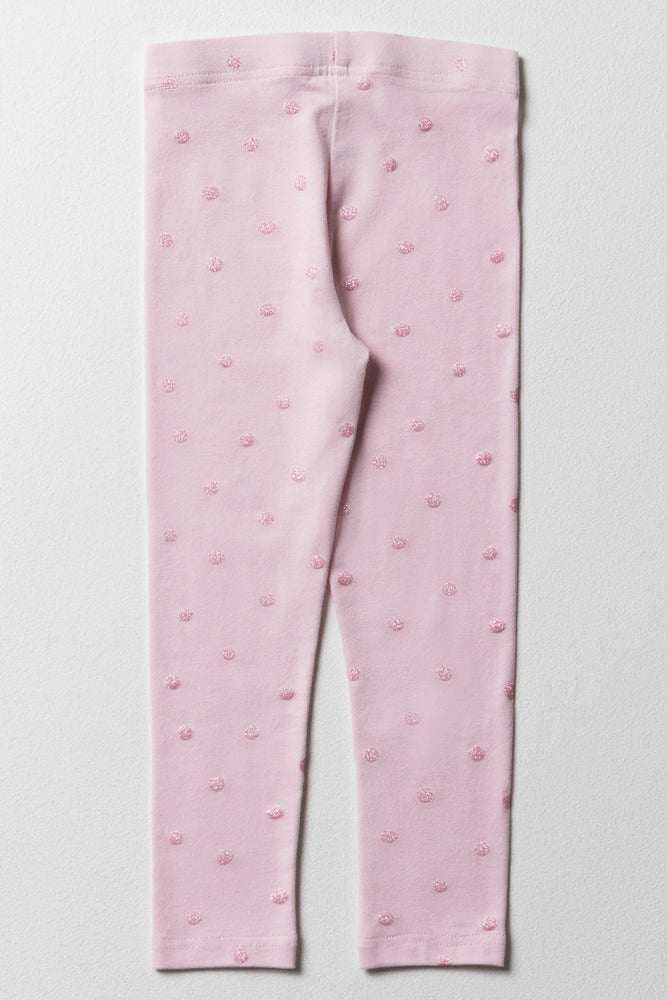 Glitter Leggings Light Pink (2)