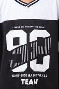 Basketball Short Sleeve T-Shirt Black & White (3)