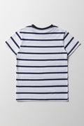 Stripe Short Sleeve T-Shirt White (2)