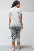 Sleep Less Dream More Capri Pyjamas Grey (2)