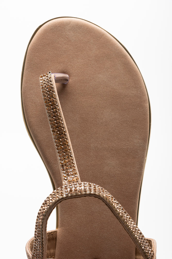 Diamante Thong Sandal Natural (4)