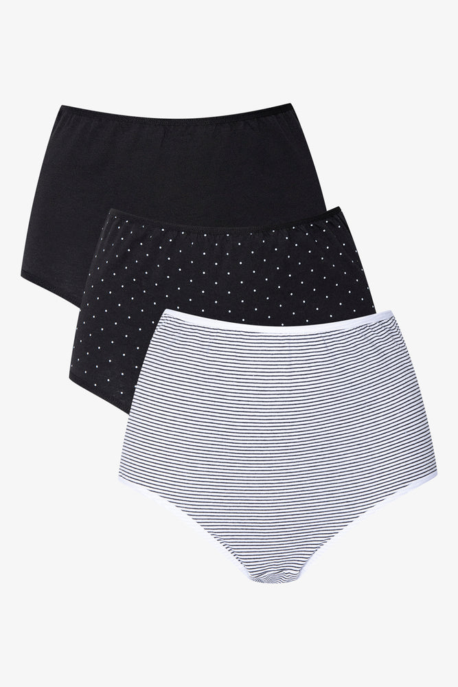 3 Pack Briefs Black & White (1)