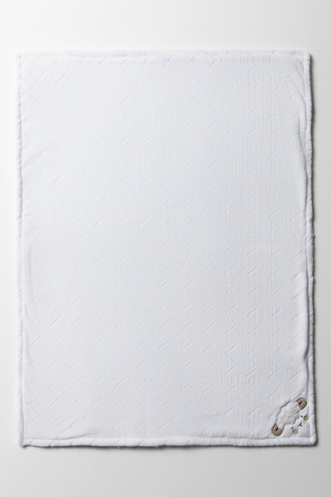 Sheep Sherpa Blanket White (2)