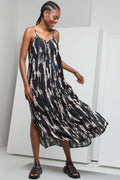 Crinkle Maxi Dress Black