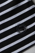Stripe Boxy Short Sleeve T-Shirt Black (1)