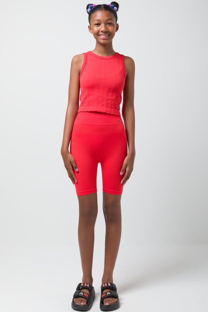 Seamless Cycle Shorts Fiesta Red