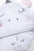 2 Piece Unicorn Towel White (1)