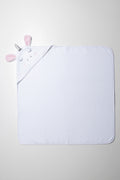 2 Piece Unicorn Towel White (2)
