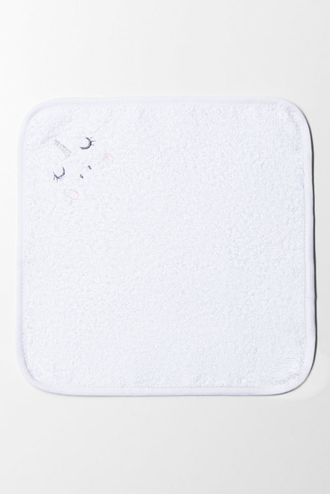 2 Piece Unicorn Towel White (4)