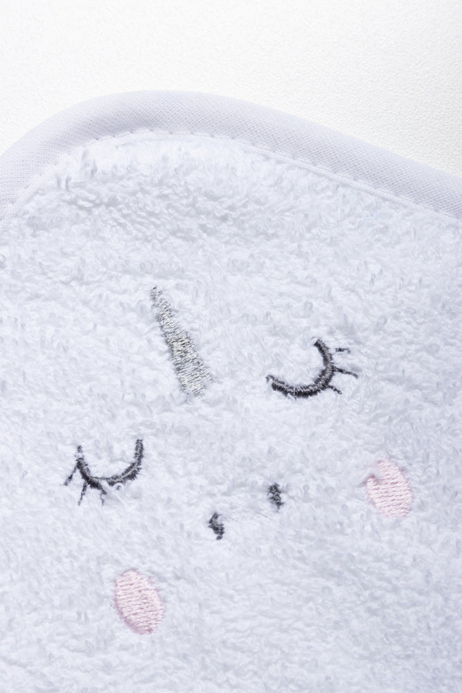 2 Piece Unicorn Towel White (5)