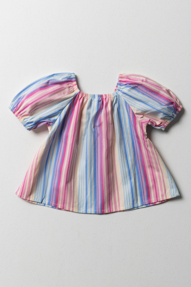 Stripe Bow Top Multi (2)