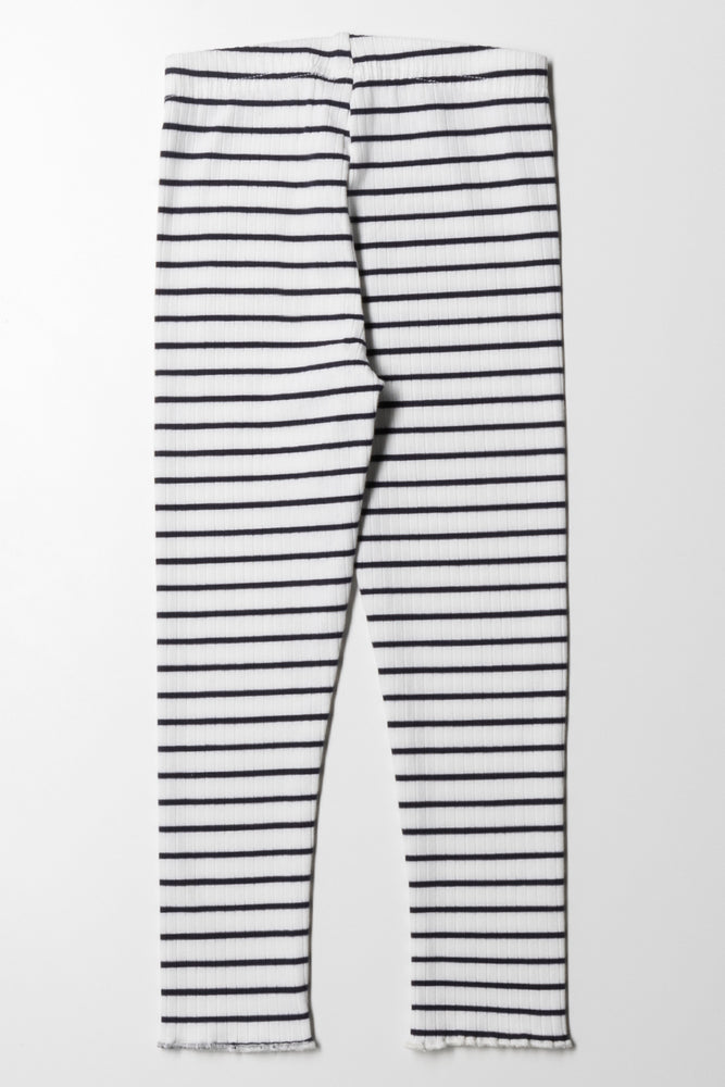 Stripe Leggings Navy & White (3)