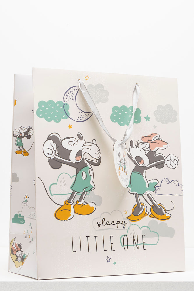 Mickey & Minnie Mouse Giftbag Light Grey