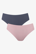 2 Pack Bonded Brazilian Panties Pink & Dark Grey (1)