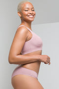 2 Pack Bonded Brazilian Panties Pink & Dark Grey (2)