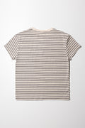 Regular Fit T-Shirt Stone & Grey Stripe (2)